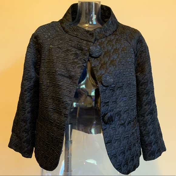 Houndstooth Cropped Jacket - Picture 8 of 11